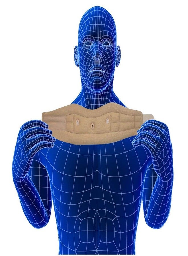 Grazia Brown Soft and Comfertable Polyurethane Foam Cervical Pain Relief Collar - (Large) - Image 3