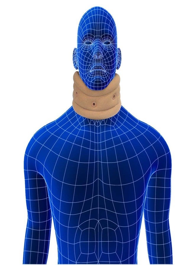 Grazia Brown Soft and Comfertable Polyurethane Foam Cervical Pain Relief Collar - (Large) - Image 5
