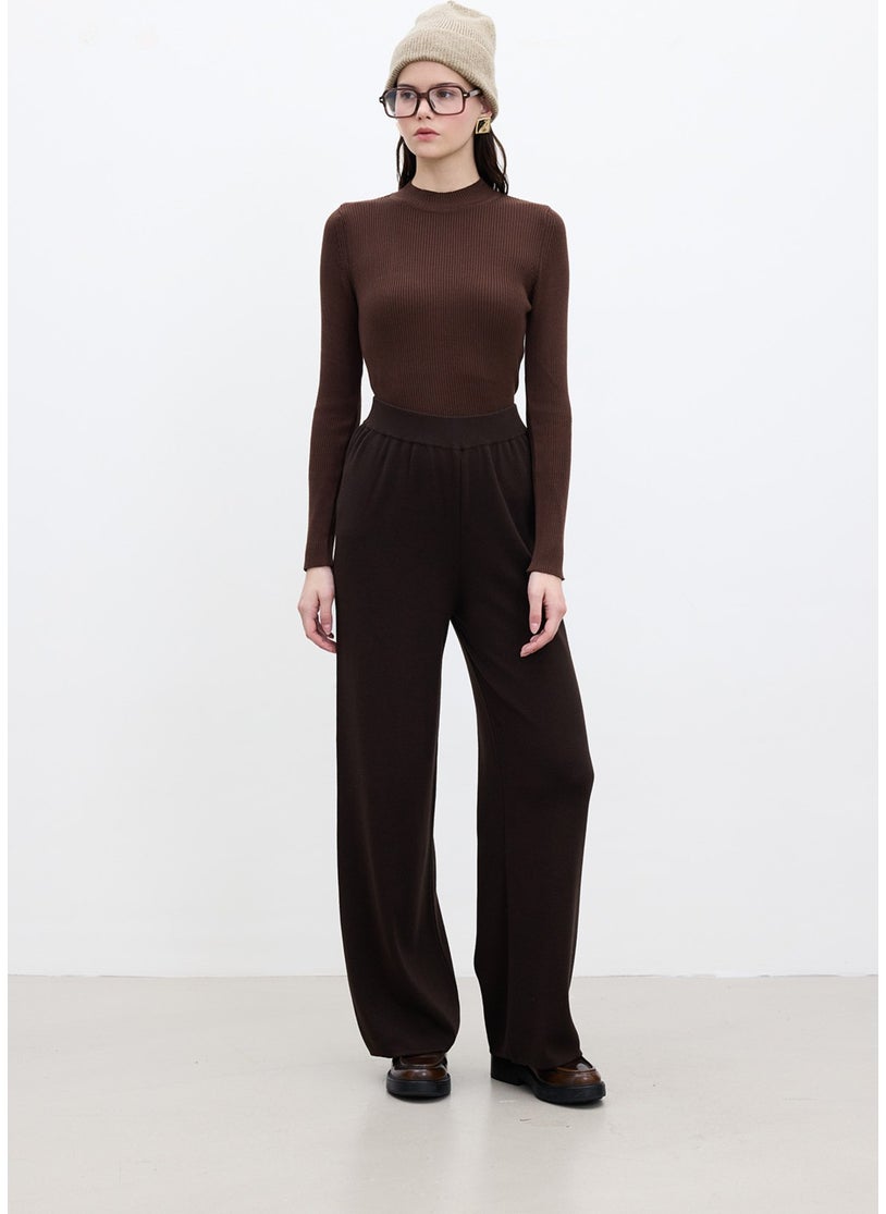 Manuka - Straight Leg Knit Trousers Brown - Image 1