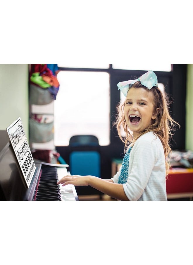 Scribbledo 11 X 14 Inch Keyboard Practice Dry Erase White Board Lapboard Durable Portable Double Sided Music Whiteboard For Kids Students Musicians Music Class Supplies  - Image 4