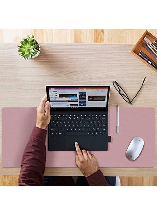 erorex Double Sided Desk Pad Large Mouse Pad Office Desk Mat Non Slip Pu Leather Desk Blotter Laptop Desk Pad Waterproof Desk Writing Pad For Office And Home Purple 23.6" X 13.7"  - Image 4