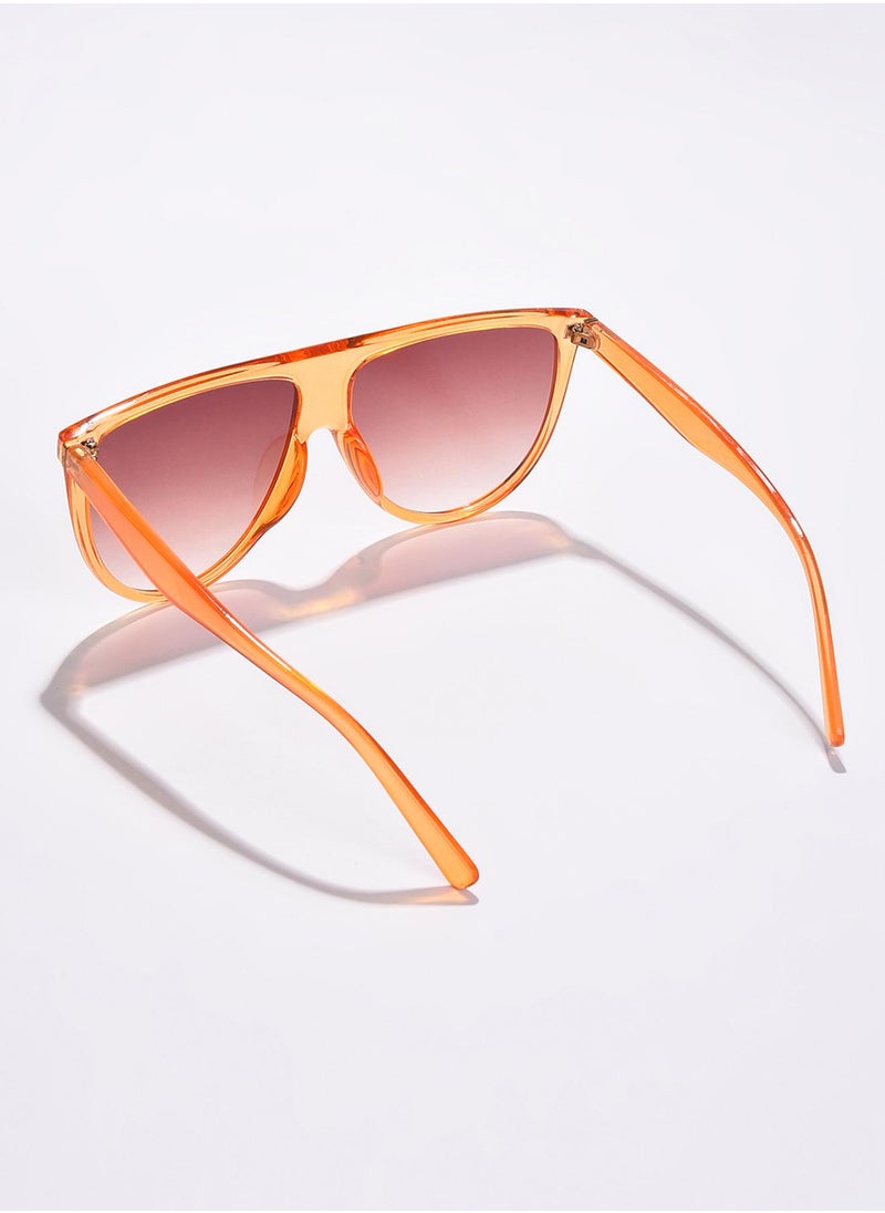 Haute Sauce Orange Lens Orange Wayfarer Sunglasses  - Image 4