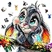 Qiuenisray 500 Piece Easter Puzzles for Adults Wooden Rabbit Jigsaw Puzzles FSC Certified Royal Unique Shape Animal Puzzle Creative Gift for Family Game 177x181 in - Image 2