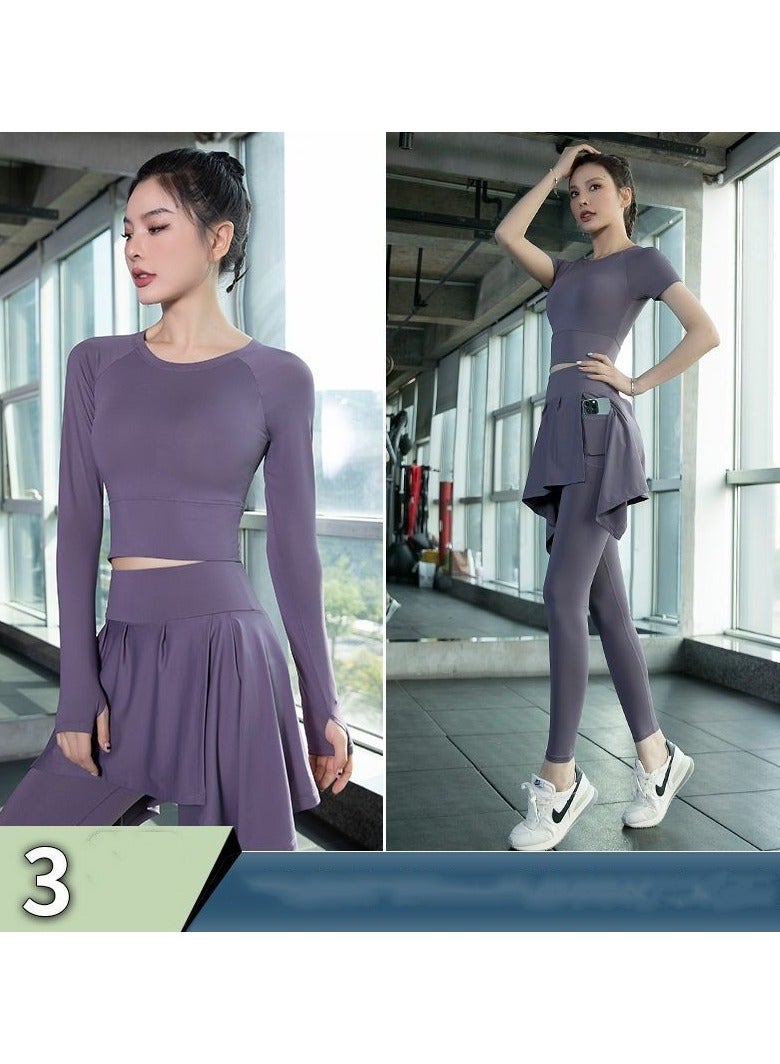 EBMINI New Pilates Yoga Training Fitness Clothing Set