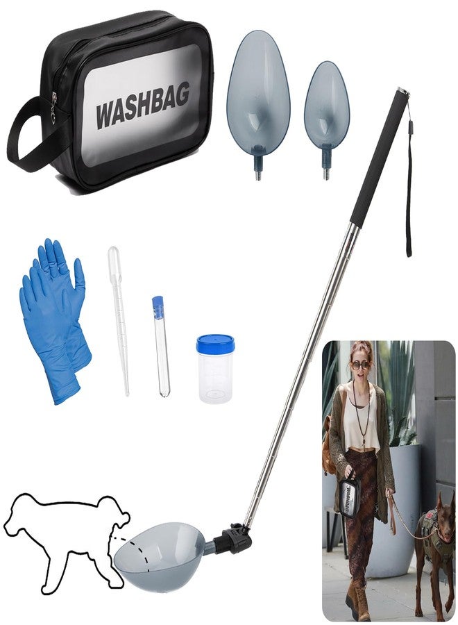 XGKHOM Dog Urine Collector, Extended 42" Dog Urine Sample Catcher for Vets, Telescopic Urine Collector for Small & Large Dogs and Cats - Image 1