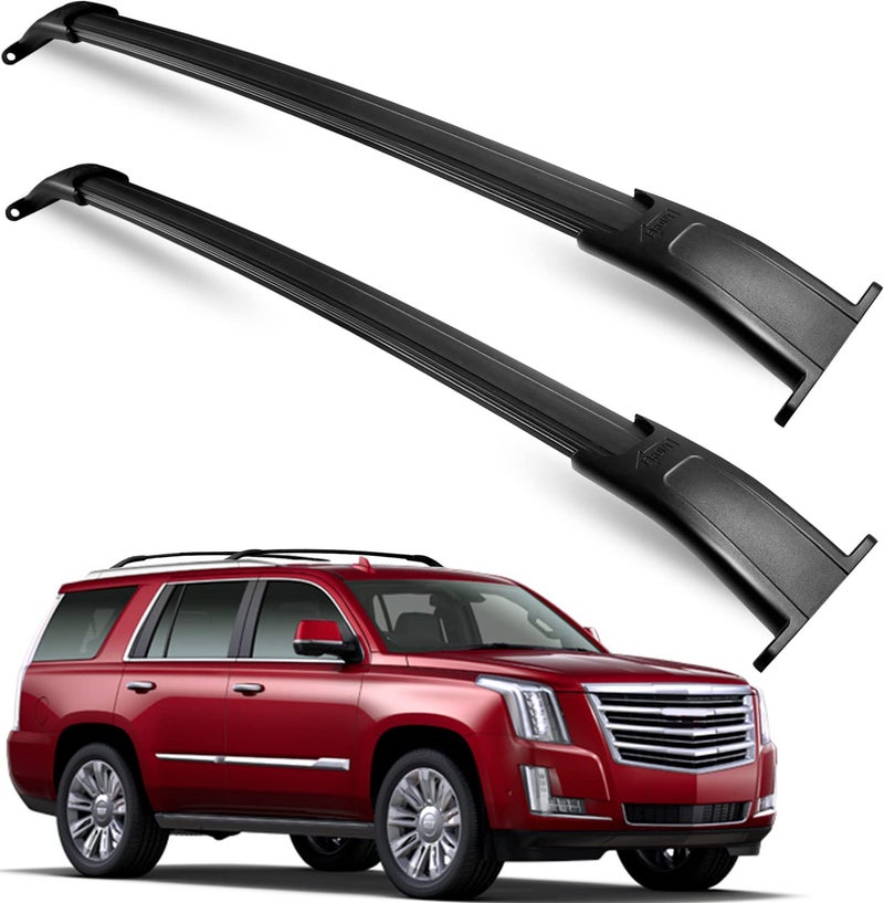 Wonderdriver Heavy Duty 220lb Roof Rack Cross Bars Fit for GMC Yukon Yukon XL Chevy Suburban Tahoe 20152020 Cadillac Escalade Escalade ESV Chevrolet Aluminum Crossbar Rooftop Cargo Carrier