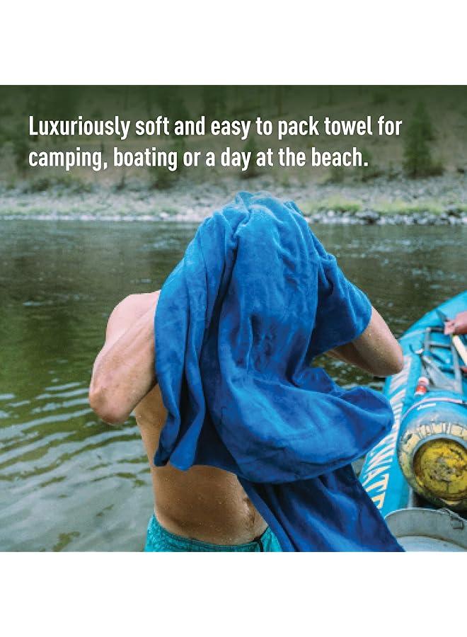 SEA TO SUMMIT Tek Towel Plush Camping and Travel Towel Large (24 x 48 inches) Sage Green - Image 2