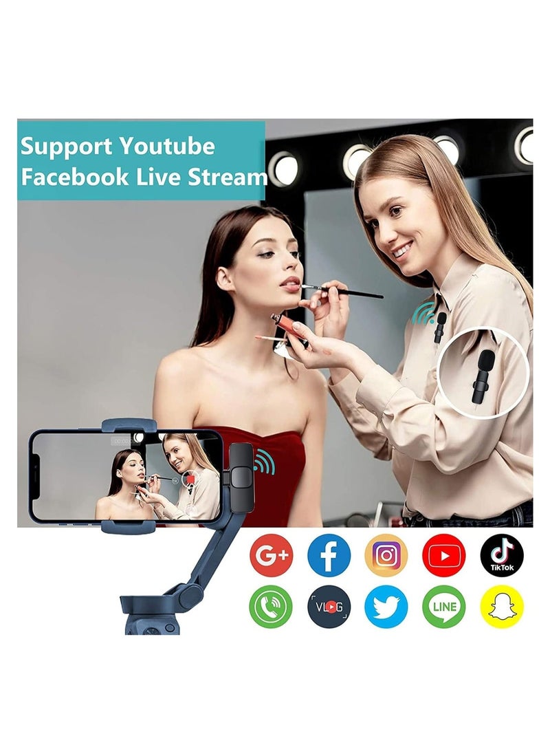 Generic - Wireless Lavalier Microphone for iPhone iPad Mini Mic for YouTube Facebook Live Stream TikTok Vlog Zoom Video Recording - Noise Reduction/No APP u0026 Bluetooth Needed (Lightning) - Image 1