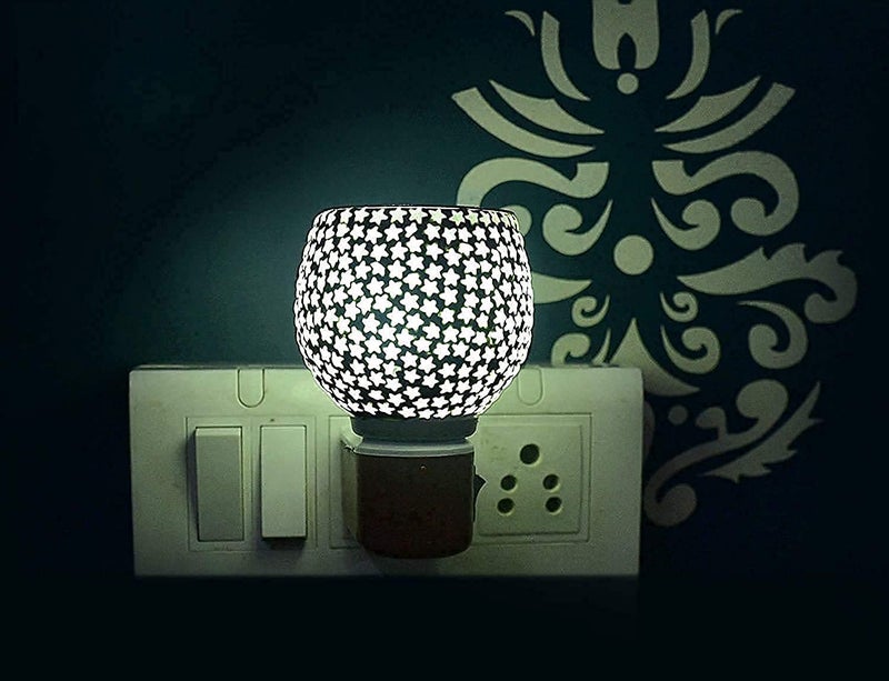 Mahganya Electric Kapoordani with Night Lamp Incense Burner Aroma Burner Aroma Kapoor Dani Electric Kapoor Burner Electric Dhoop Dani Style 8 - Image 5