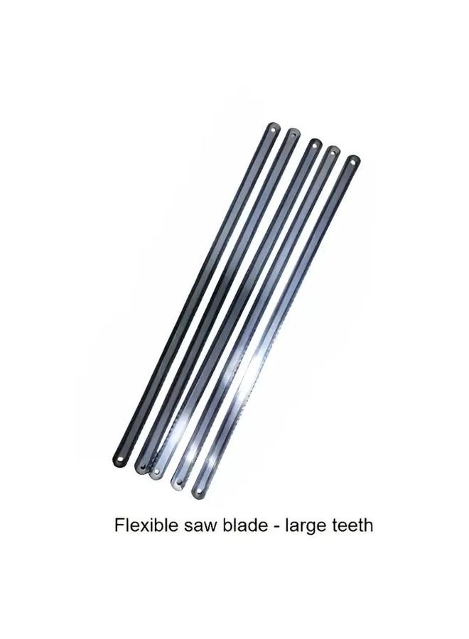 Two Color Flexible Coarse Teeth Hand Saw Blade High Carbon Steel For Metal Woodworking - Image 1