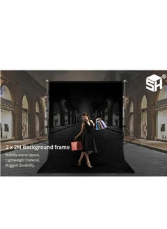 PROMAGE PROMAGE Metal 2 x 2 PM-301 Photography Backdrop Stand – Heavy-Duty Background Support System for Professional Studio and Video Shoots  - Image 2