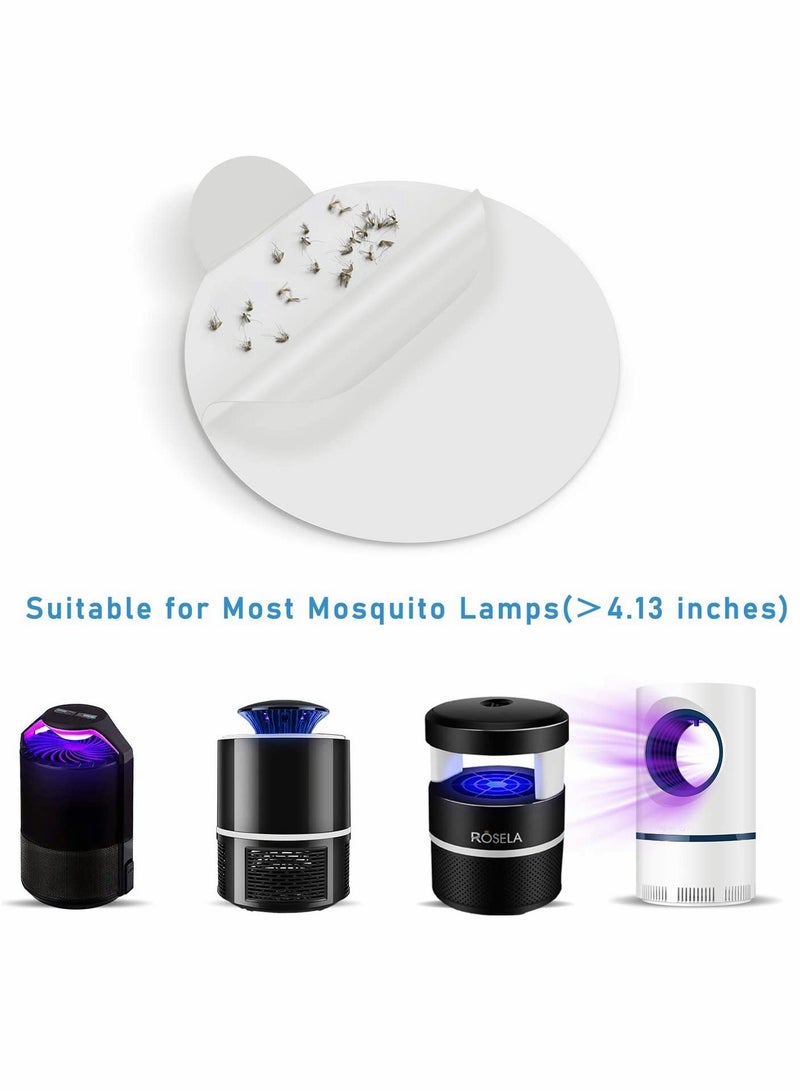 Zikra Fly Glue Boards 4.1 Inches Mosquito Trap Glue Board Sticky Refillable Glue Board for Insect Trap Glue Pads for Indoor Outdoor Fly Mosquito Lamp Catcher Replacement(24 Pcs) - Image 3