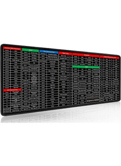 Extra Large Extended Anti Slip Rubber Gaming Stitched Mouse Pad & Keyboard Desk Mat For Computer,Laptop (Shortcut Key Mouse Pad)