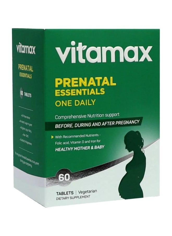 Vitamax Prenatal Essentials One Daily 60 Tablets  - Image 1