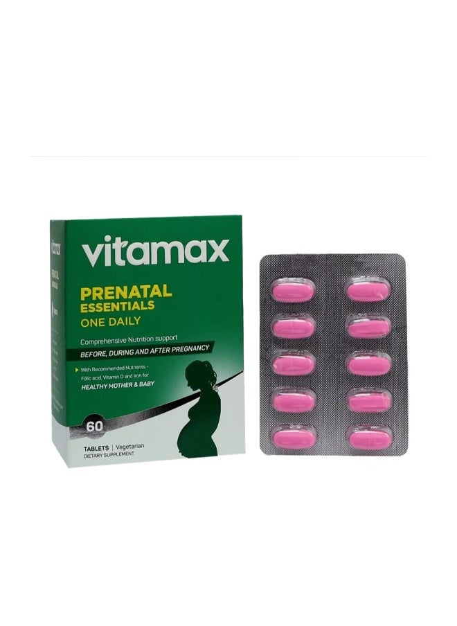 Vitamax Prenatal Essentials One Daily 60 Tablets  - Image 3