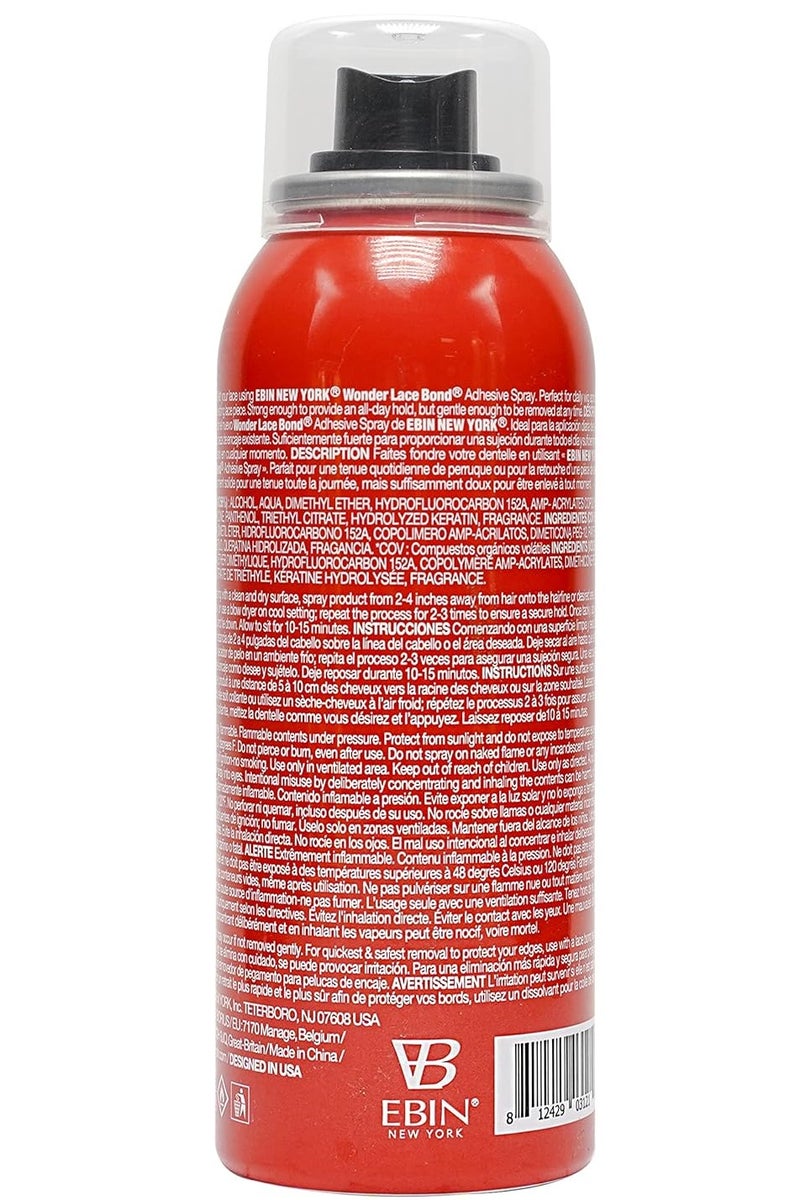 EBIN NEW YORK Wonder Lace Bond Adhesive Spray Active | Extreme Firm Hold | Wig Glue for Active Lifestyles - 80ml - Image 2