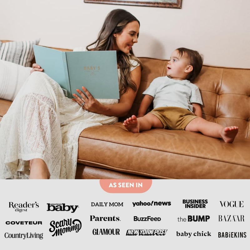 Lucy Darling Baby Memory Book - Celestial Skies | Luxury Baby First Year Book & Photo Album | Gender Neutral Keepsake Journal for Milestones, Memories & Photos | Thoughtful Pregnancy Gift - Image 5