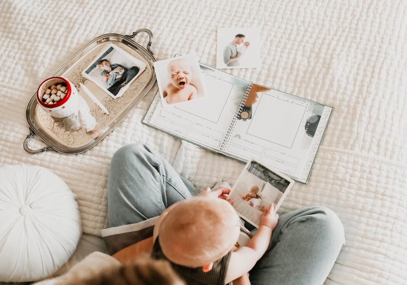 Lucy Darling Baby Memory Book - Celestial Skies | Luxury Baby First Year Book & Photo Album | Gender Neutral Keepsake Journal for Milestones, Memories & Photos | Thoughtful Pregnancy Gift - Image 4