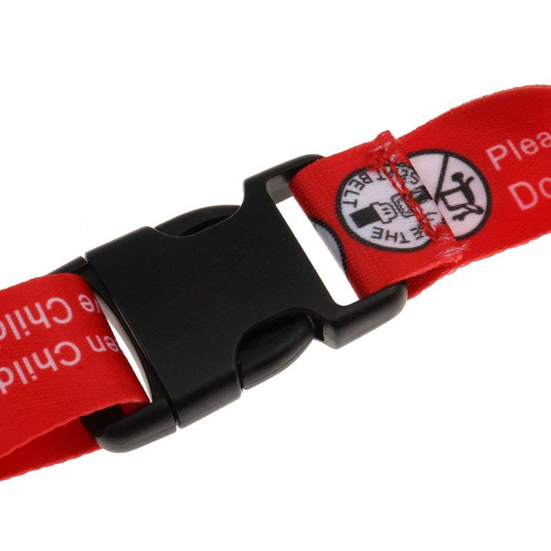 Hooshing 2PCS Kids Baby Safety Seat Belt Adjustable Supermarket Shopping Cart Belt Chair Seat Belts Red - Image 3