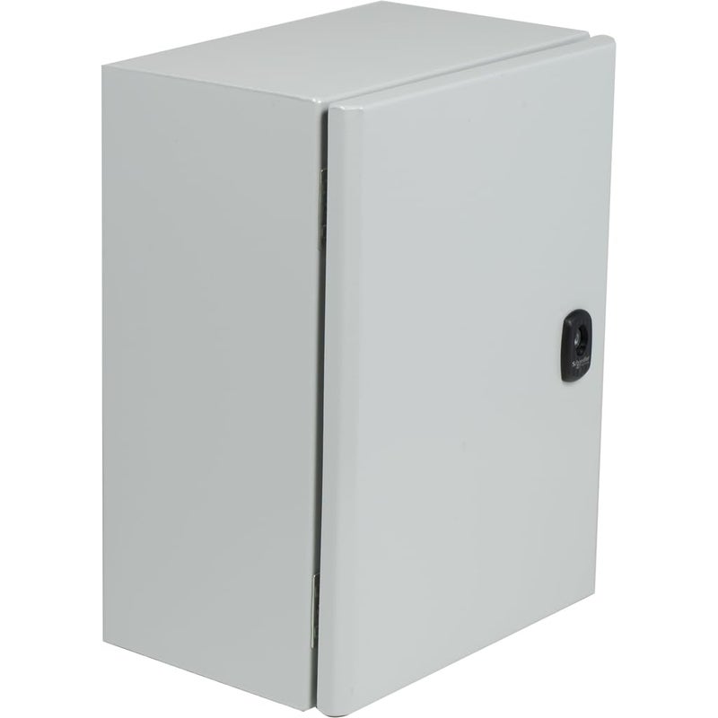 صندوق كهربائي معدني Spacial S3DC من Square D بواسطة Schneider Electric للاستخدام الداخلي، باب عادي، مثبت على الحائط، لوحة التثبيت غير مدرجة، 500 (H) × 400 (W) × 250 (D) مم