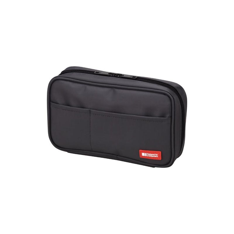 LIHIT LAB Zipper Pencil Case, 7.9 x 2.0 x 4.7 Inches, Black (A7551-24) - Image 5