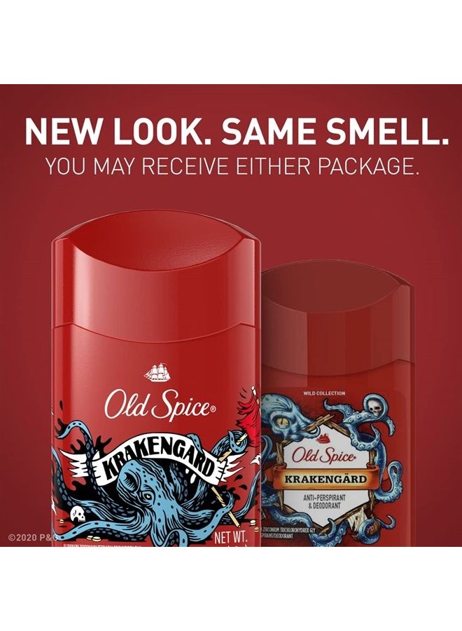 Old Spice مضاد التعرق ومزيل العرق مجموعة وايلد، كراكنغارد، 2.6 أونصة، قد يختلف التغليف - Image 2