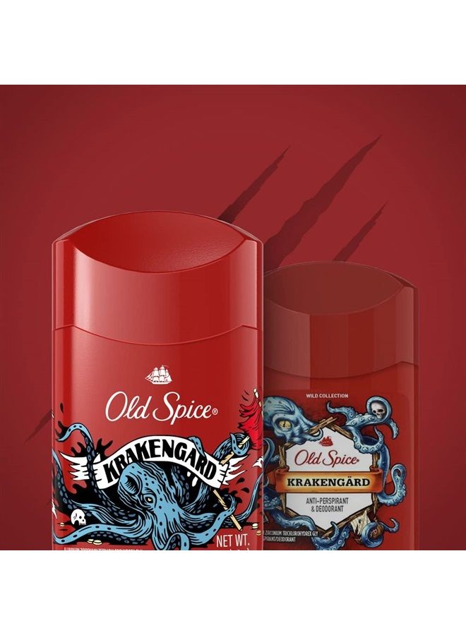 Old Spice مضاد التعرق ومزيل العرق مجموعة وايلد، كراكنغارد، 2.6 أونصة، قد يختلف التغليف - Image 4
