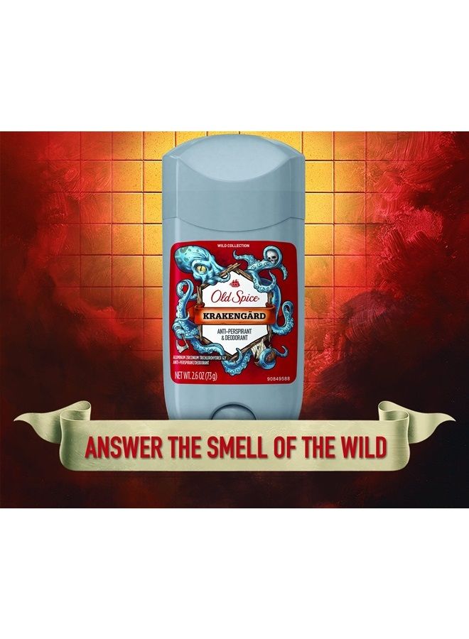 Old Spice مضاد التعرق ومزيل العرق مجموعة وايلد، كراكنغارد، 2.6 أونصة، قد يختلف التغليف - Image 5
