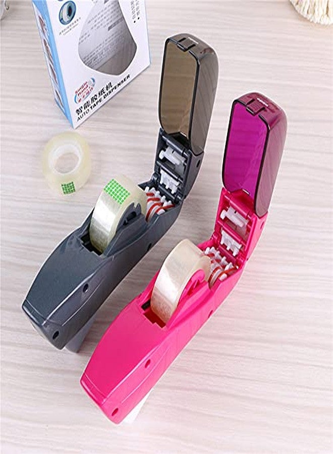 SEIWEI Office Tape Dispenser Lightweight Gray Packaging Tape Dispenser for Arts Crafts Christmas Present Gift Automatic Hand-Held - Image 2