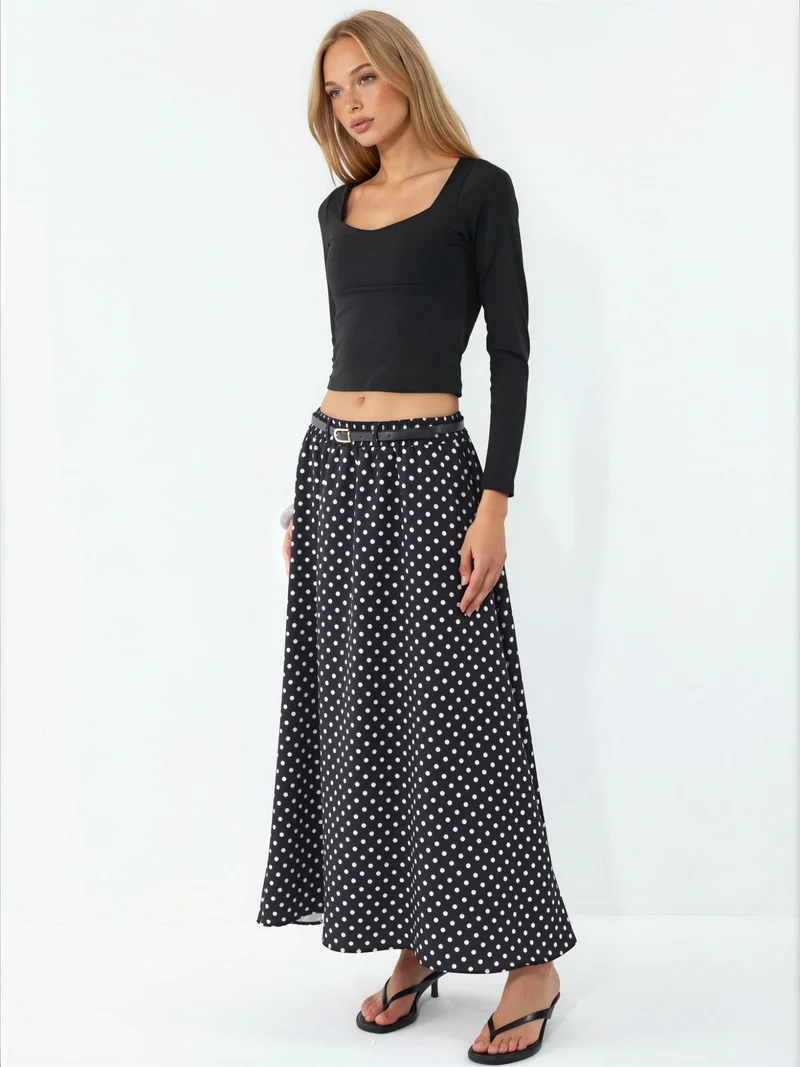 بيغ دارت BDART Long Sleeve Fitted Blouse with Heart Collar