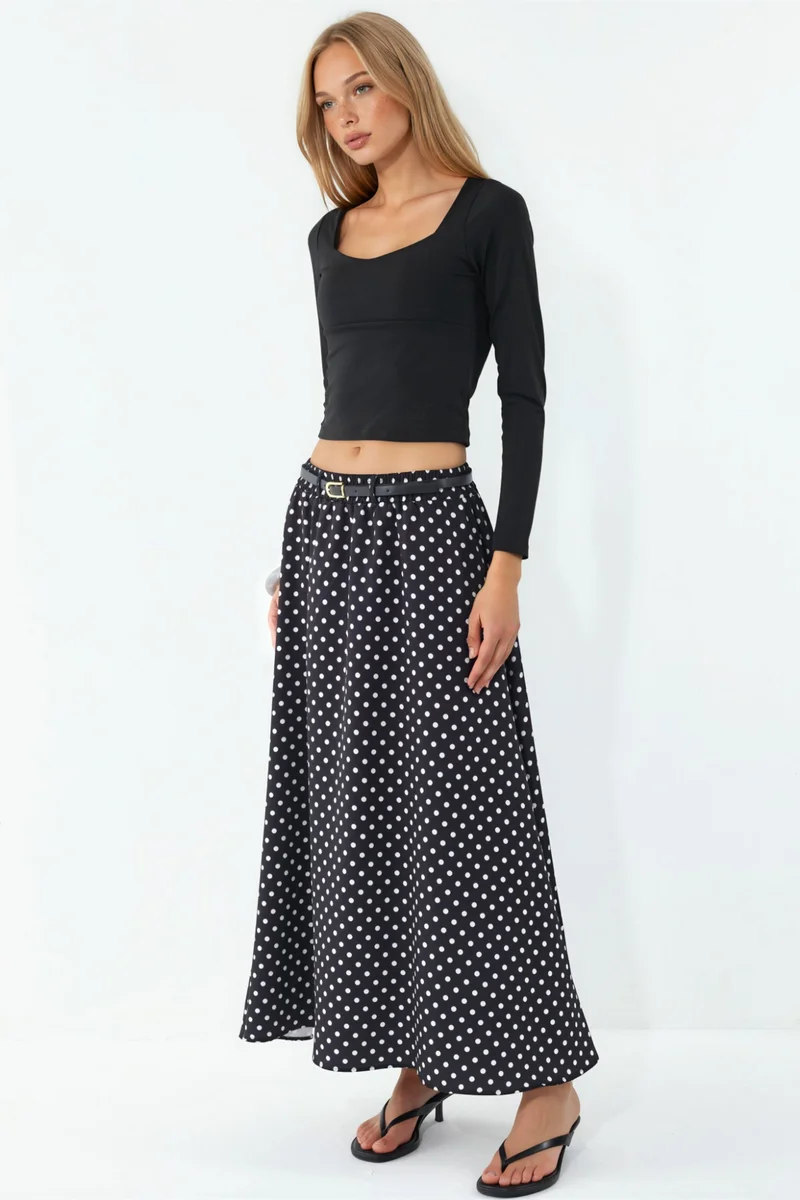 بيغ دارت BDART Long Sleeve Fitted Blouse with Heart Collar