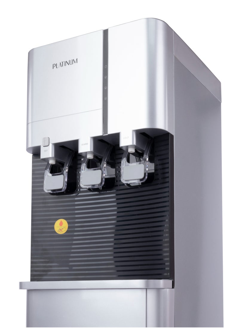 Platinum Platinum 85W Top Loading Water Dispenser with Safety Lock Silver and Black  - Image 4
