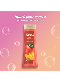 Caress Caress Body Wash, Mango & Almond Oil, Moisturizing Body Wash for Smooth & Rejuvenated Skin, Body Soap Liquid, 20 Fl Oz (Pack of 2)  - Image 3