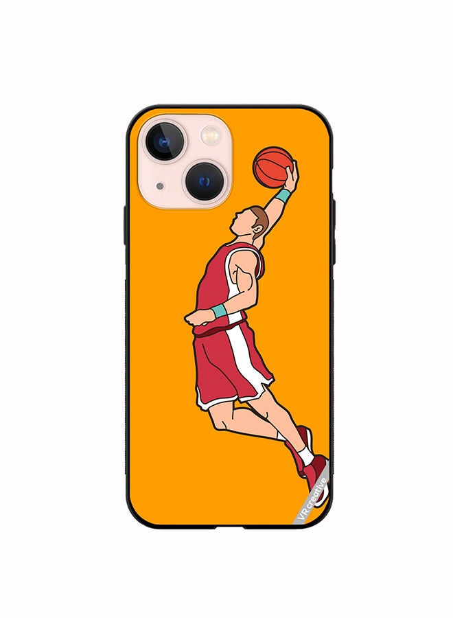 VR CREATIVE Protective Case Cover For Apple iPhone 13 Basketball Player Dunking Design Multicolour - Image 1