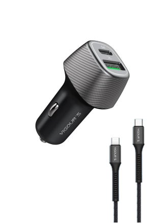 VIGOURS 43W Dual Port PD Car Charger with USB-C to Lightning Cable – Fast Charging, 12-Month Warranty - pzsku/Z45D4E47DCEACD6AD71FDZ/45/1750778619/a8885267-d5d2-4cc6-9ba9-986cea35d5be