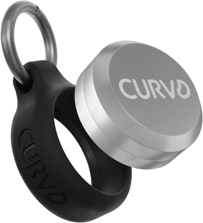 CURVD حقيبة حمل فاخرة من - حاوية مفتاح سفر متينة، حامل صغير مق��وم للماء لسدادات الأذن، الحبوب، العملات المعدنية متوافقة مع Loop وEargasm وVibes، أو علبة حبوب صغيرة مدمجة للحقيبة - Image 1