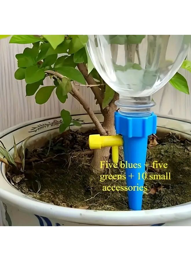12 Sets Random Color Automatic Plant Watering Spikes With Adjustable Valve - Image 2