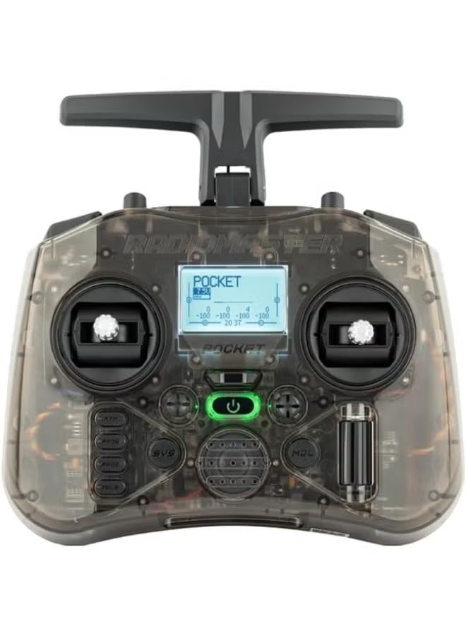 RadioMaster Pocket ELRS RC Controller Hall Gimbal EdgeTX LED Portable FPV Drone Remote Charcoal Mode 2 - Image 1