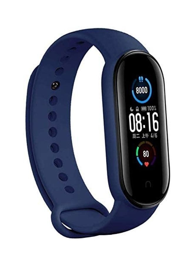 نيبمينينت سوار بديل لساعة شاومي مي باند 4 و5 3.94 x 2.76 0.39بوصة أزرق داكن - Image 3
