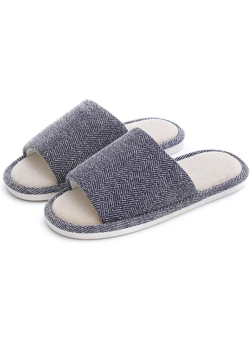 RATSAW Fabric Slippers Indoor and Outdoor Slippers Non Slip Four Seasons Soft Bottom Slippers Couple Slippers Men and Women Slippers - Image 1
