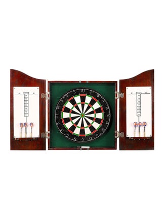 Dartboard Cabinet Set with a Realistic Walnut Finish Easy to Mount Perfect for Family Game - pzsku/Z45D51E1F816996FF5CCCZ/45/_/1738320495/12cdef71-6dfc-4a6a-86f5-642c6e555e44