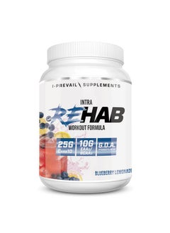 I-Prevail Supplements Rehab High Performance Intraworkout Formula 10G Bcaa & Eaa - Carb10 | Enhance Recovery & Hydration | Keto Friendly | 25 Servings (Blueberry Lemonade, 25 Serving)