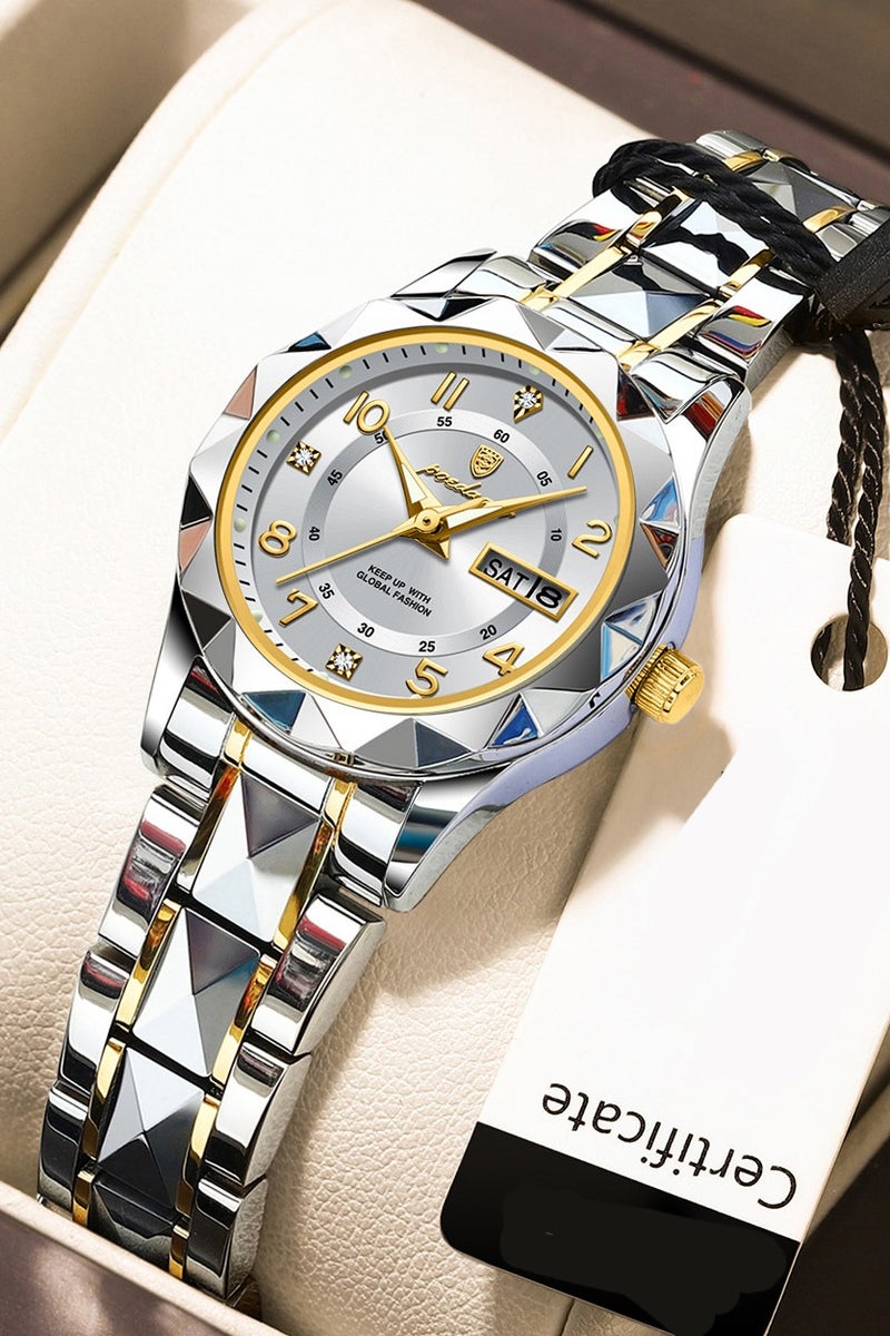 پوداجار المرأة ساعة، النساء للماء مضيئة الكوارتز الكلاسيكية ساعة المعصم-27mm - Image 1