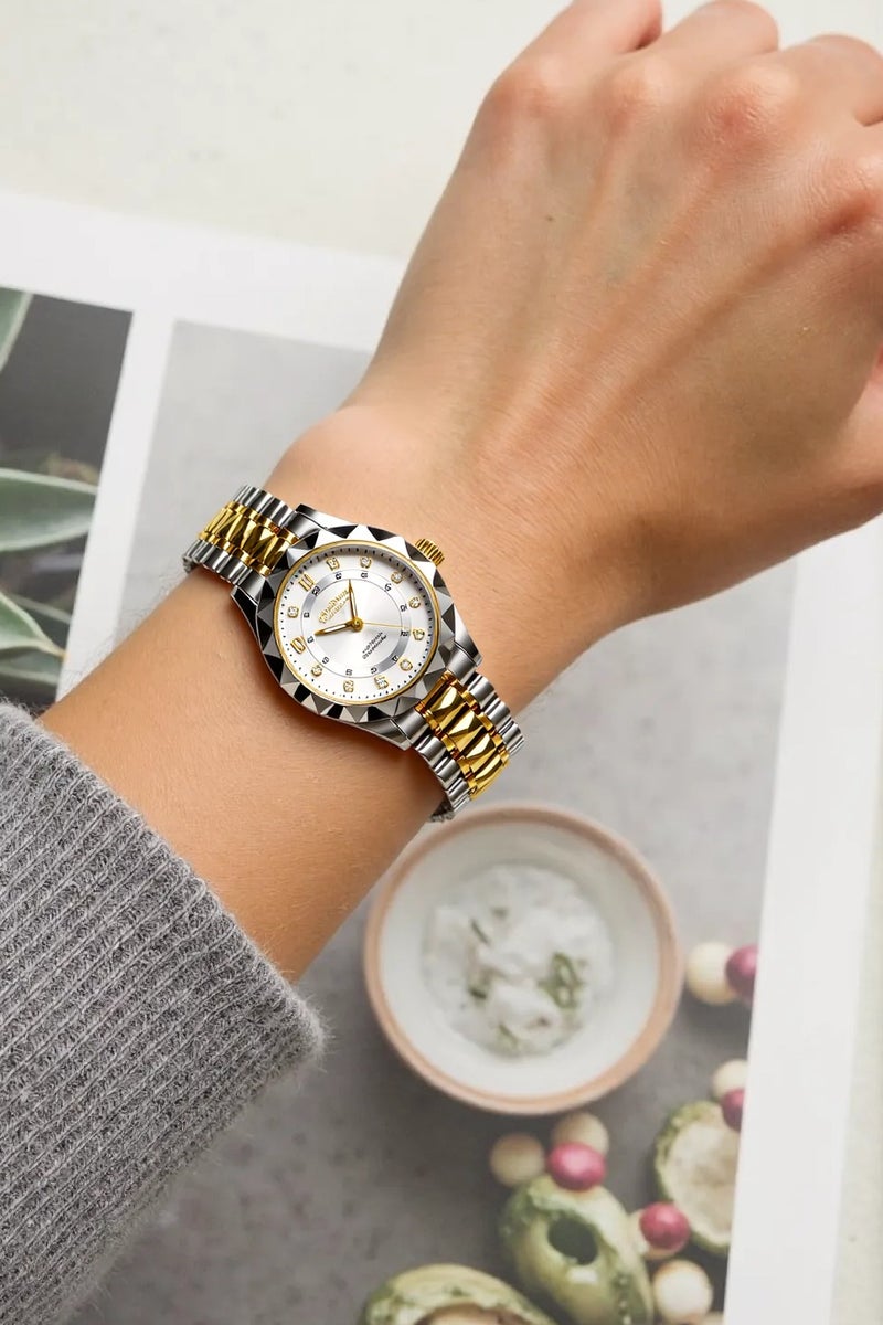 پوداجار المرأة ساعة، النساء للماء مضيئة الكوارتز الكلاسيكية ساعة المعصم-27mm - Image 3