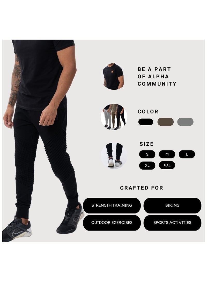ألفاسكواد بنطال رياضي خفيف الوزن للرجال من ALPHASQUAD Athletic Jogger، بنطال رياضي رجالي للتمرين مع جيب بسحاب - Image 5