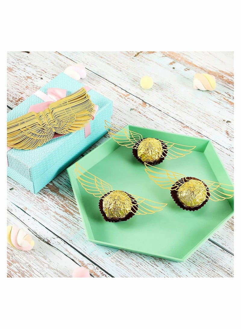 SYOSI 50 قطعة زينة شوكولاتة حفلة الساحر لوازم مجوفة زينة كعكة سكر صناديق صابون يدوية تزيين تعبئة للهدايا لعيد ميلاد موضوعي حفل استقبال المولود الزواج - Image 4