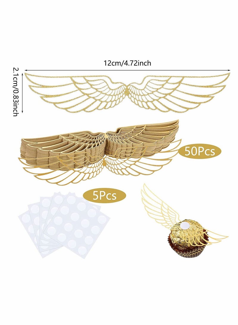 SYOSI 50 قطعة زينة شوكولاتة حفلة الساحر لوازم مجوفة زينة كعكة سكر صناديق صابون يدوية تزيين تعبئة للهدايا لعيد ميلاد موضوعي حفل استقبال المولود الزواج - Image 5