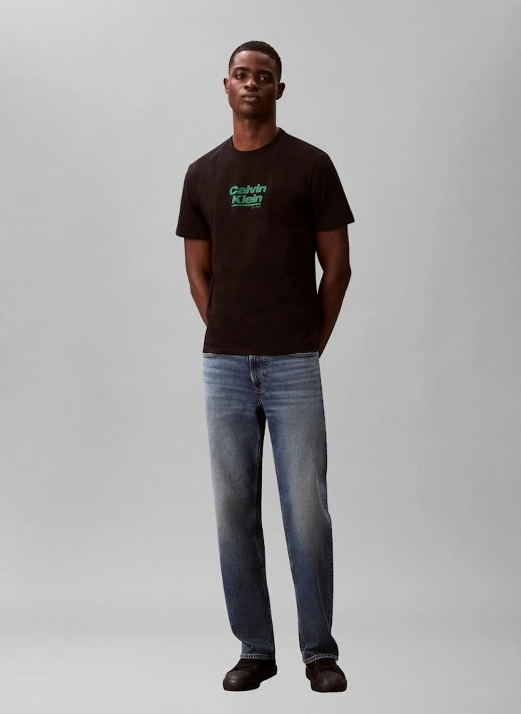 Calvin Klein Jeans  Logo Graphic Crew Neck T-Shirt for Men | Best Price UAE