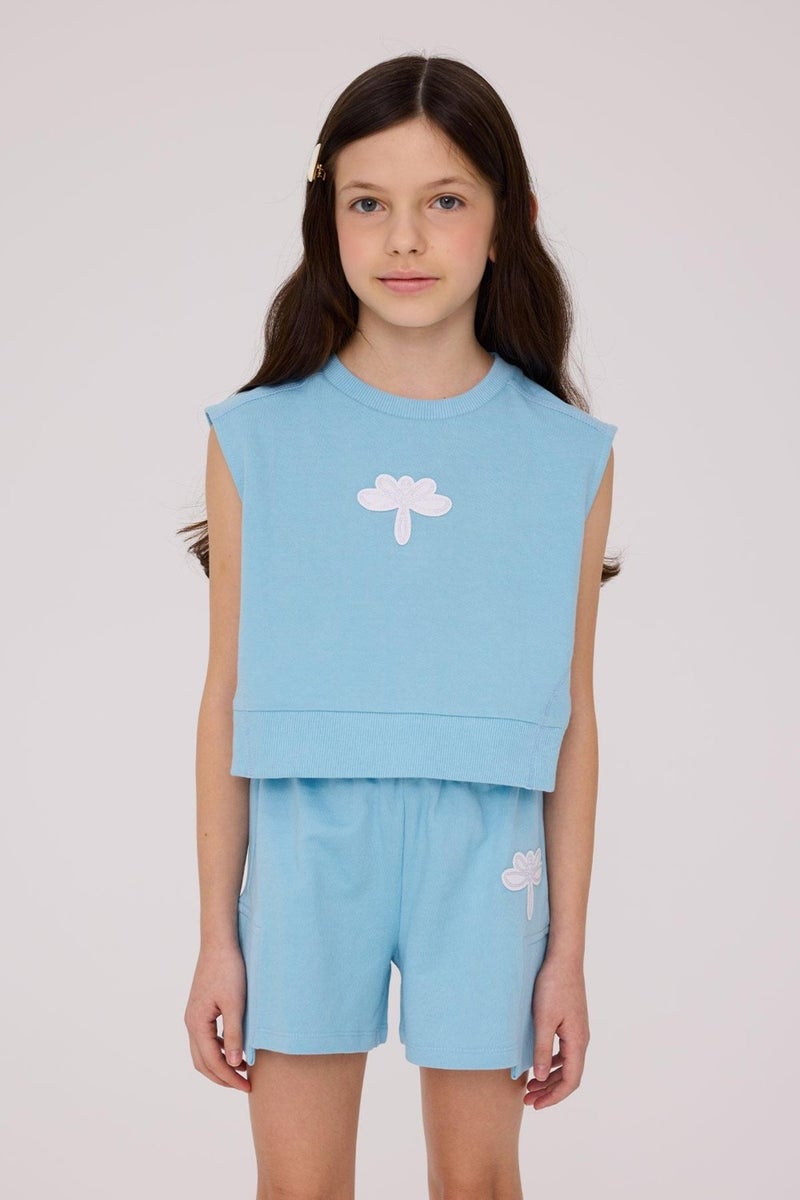 TYESS Girls Blue Sweatshirt  - Image 2