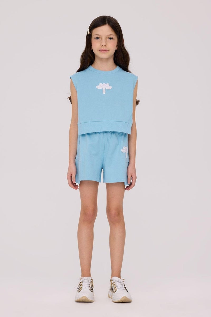 TYESS Girls Blue Sweatshirt  - Image 1